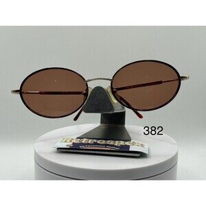 Vintage Eyeglasses NOS Oval Brown Rose Lens Gold/Demi Frame Ce-tru 12 90s-00s